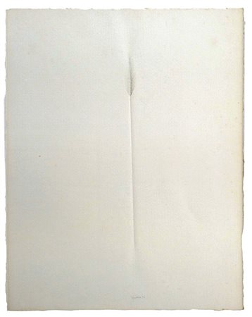 Ettore Spalletti (1940), Senza Titolo, 1973, matita e piegatura su carta, cm...