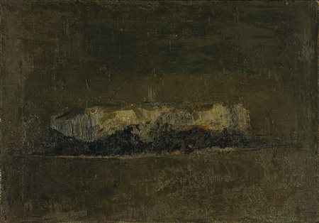 Pierluigi Lavagnino (1933-1999), Studio, 1971, olio su tela, cm 36x51...