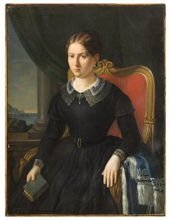 FRANCESCO GONIN, Torino 1808 - Giaveno 1889, La figlia dell'artista 1851,...