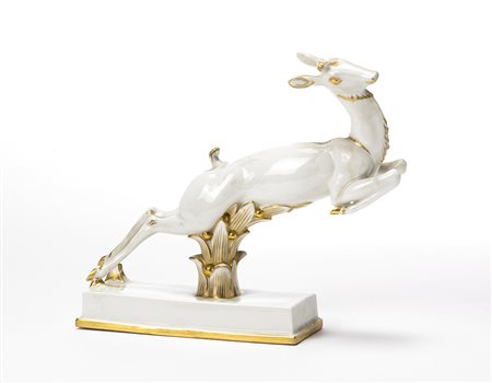 Gio Ponti (1891-1979) e Carlo Lorenzetti (Venezia 1858-1945) "L'antilope",...