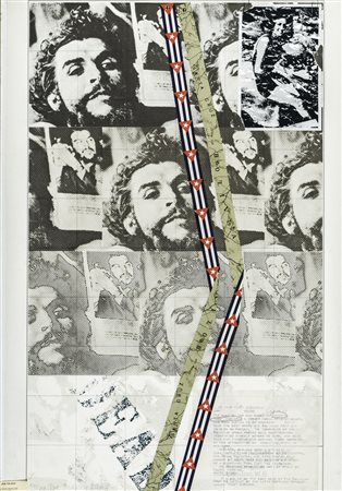 JOE TILSON Londra, 1928 Letter from Che, 1979 Serigrafia e collage, 103,5 x...