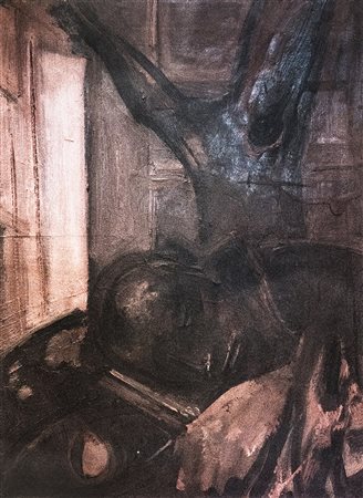 FRANCO FRANCESE Milano 1920 - 1996 Sonno interrotto, 1991 Olio su tela, 46 x...