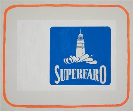 Mario Della Vedova Superfaro studio - 1998 acrilico su tela cm. 50x60 Firma...