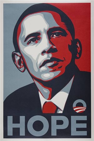 Shepard Fairey Hope - offset litografico cm. 91x61