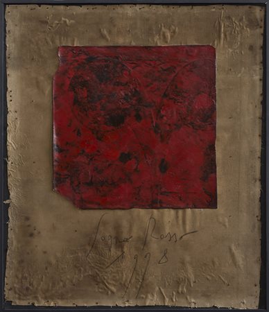 ROBERTO FLOREANI (1956)Sogno Rosso, 1998 Tecnica mista e applicazioni su tela...