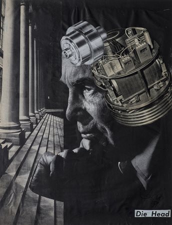 ERRO' (1932)Die Head, 1959 Collage su cartaCm 32,5x25Firma, titolo e...