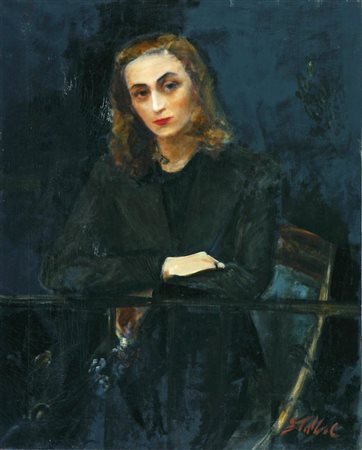 TALLONE GUIDO (1894 - 1967) Ritratto della contessa Ada Vistarino, San...