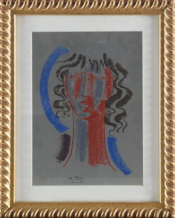 TOZZI MARIO (1895 - 1979) Senza titolo. Serigrafia su lamina. Cm 21,00 x...