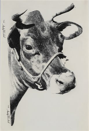 WARHOL ANDY (1928 - 1987) Mucca. 1976. Poster. Cm 50,00 x 74,50. Firma a...