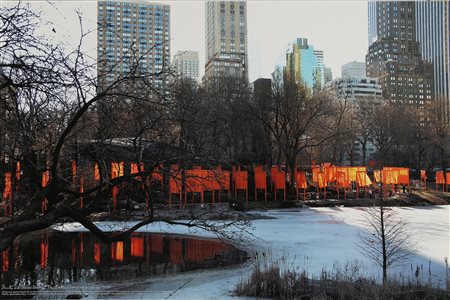 CHRISTO (n. 1935) The Gates - New York City, Central Park. Offset. Cm 50,50 x...