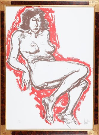 SQUILLANTINI REMO (1920 - 1996) Nudo femminile. Litografia. Cm 50,00 x 70,00....
