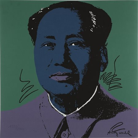 WARHOL ANDY (1928 - 1987) Mao. Litografia. Cm 60,00 x 60,00. 1938/2900....