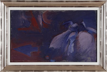 FRANCESE FRANCO (1920 - 1996) Di Domenica. 1966. Olio su tela. Cm 57,00 x...