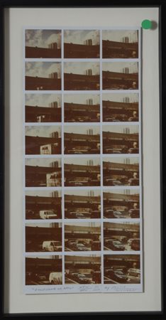 GALIMBERTI MAURIZIO (n. 1956) Eggle Stone Traffic. Mosaico di polaroid. Cm...