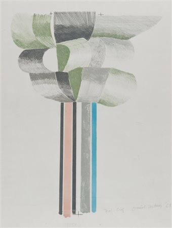 DAVID HOCKNEY (Bradford 1934) Tree, 1968 Litografia a colori, ex. trial proof...