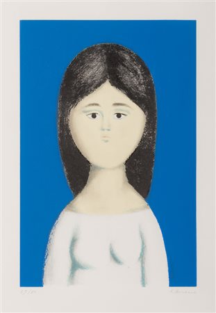 ANTONIO BUENO (Berlino 1918 - Fiesole 1985) Figura femminile Litografia a...