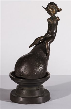 ANTONIO FOMEZ (1937)Parente cornuto senza vergogna, 1999 Scultura in bronzo -...