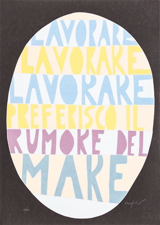 UGO NESPOLO (1941)Lavorare lavorare lavorare preferisco il rumore del mare...