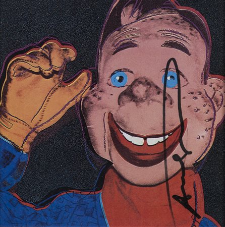 ANDY WARHOL (1928-1987)Howdy Doody, 1981 Autografo su invito realizzato in...