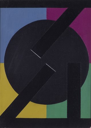 EDUARDO JONQUIERES (1918-2000)Senza Titolo, 1982 Olio su telaCm 18x13Firma e...