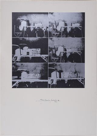 GIANNI EMILIO SIMONETTI (1940)Senza Titolo, 1975 SerigrafiaCm 101x71Firma a...