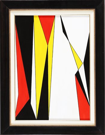 CRIPPA ROBERTO GAETANO (1921 - 1972) Geometrico. . 1951. Olio su tavola. Cm...