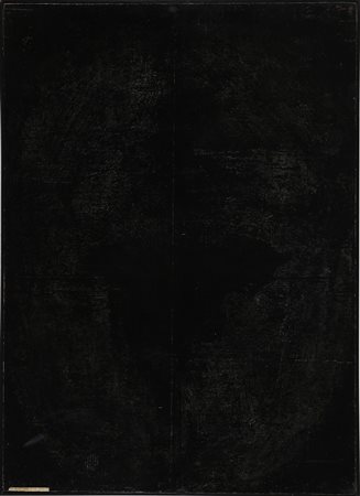 BUENO ANTONIO (1918 - 1985) Impronta. Monocromo nero. . 1960. Olio su...