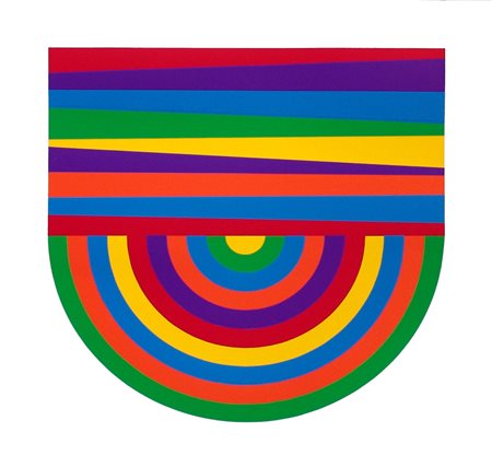 Sol LeWitt 1928, Hartford - 2007, New York - [USA] Arcs & bands in colour...