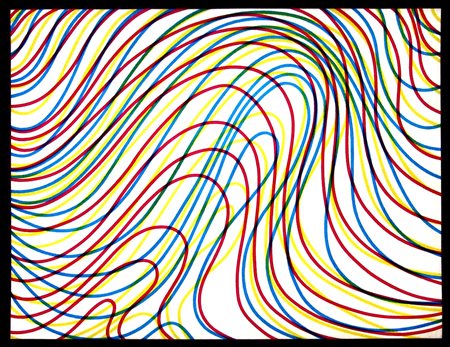 Sol LeWitt 1928, Hartford - 2007, New York - [USA] Wavy lines with black...