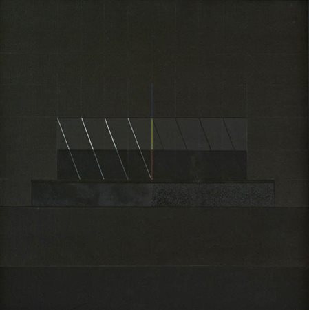 Walter Valentini Archita VIII 1978 Tecnica mista su tela, cm. 50x50 Sul...