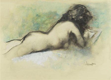 Fausto Maria Liberatore Nudo Tecnica mista su cartoncino, cm. 50x70 Firmato...