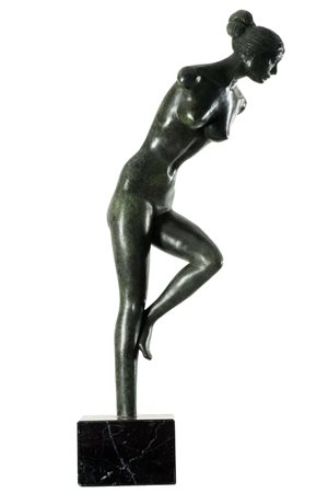 Vitaliano De Angelis Nudo Scultura in bronzo, cm. 65x22x16 Firmato in basso.