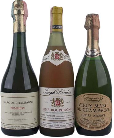 Marc de Champagne Selection ( Tot. 3 bt 0,75 lt.: 1 bt Marc de Champagne...