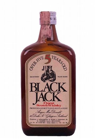 Black Jack Finest Scotch Whisky Selection ( Tot. 6 bt 0,75 lt.: 1 bt 5 years...