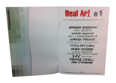 AA.VV., Real Art #1, 2015, rivista portfoglio, copia 74/130, tiratura di 130...