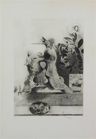 Graham Sutherland, Senza titolo, acquaforte su carta, es. 57/75, cm. 70x50...