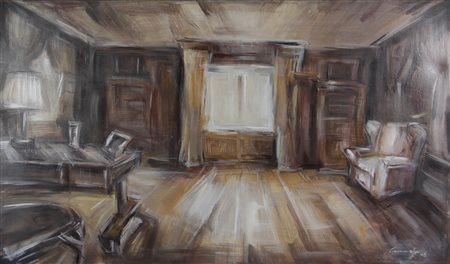 Loredana Cacucciolo, Nelle Stanze di Andrea, Interno 2, 2008, olio su tela,...