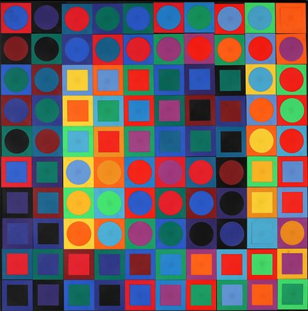 VICTOR VASARELY 1906 - 1997 Planetary Folklore Partecipations N. 1, 1969...