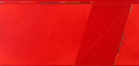 GOTTARDO ORTELLI 1938 - 2003 Territorio, 1972 Acrilico su tela, cm. 57 x 118...