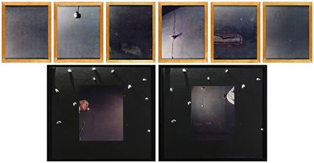MICHELE ZAZA 1948 Universo estraneo, 1976 8 elementi fotografici e collage di...
