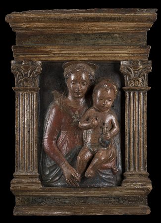 Mino da Fiesole (Papiniano, Arezzo, 1429 - Firenze 1484) e bottega. Madonna...