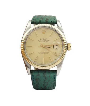 Rolex Oyster Perpetual Datejust, orologio da polso anni 70 in acciaio e oro,...