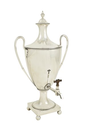 Samovar in argento a due manici Londra, Giorgio III 1784 h. 60 cm. corpo...