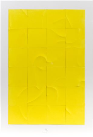 AGOSTINO BONALUMI (1935-2013) Giallo, 2004 Multiplo a mosaico con tempera...