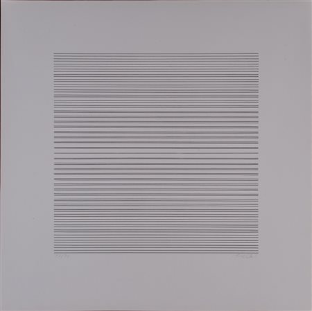 FRAN&Ccedil;OIS MORELLET (1926-2016) Senza Titolo Serigrafia cm 70x70 Firma e...