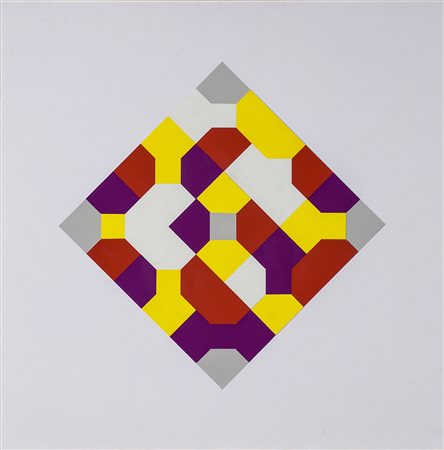 BRUNO MUNARI (1907-1998) Senza Titolo, 1995 Collage di cartoncini colorati e...
