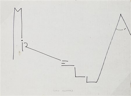 BRUNO MUNARI (1907-1998) Mirella Pennarello su cartoncino cm 18x25 Firma al...