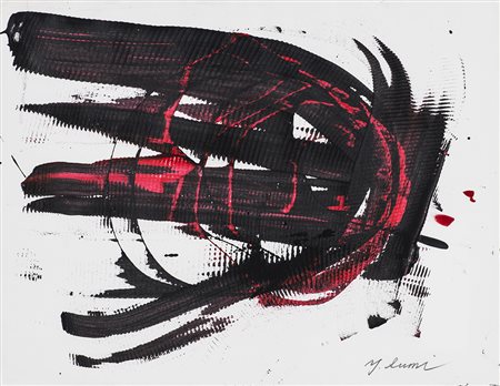 YASUO SUMI (1925-2015) Gutai Worl 13, 1965 Inchiostri giapponesi su carta cm...