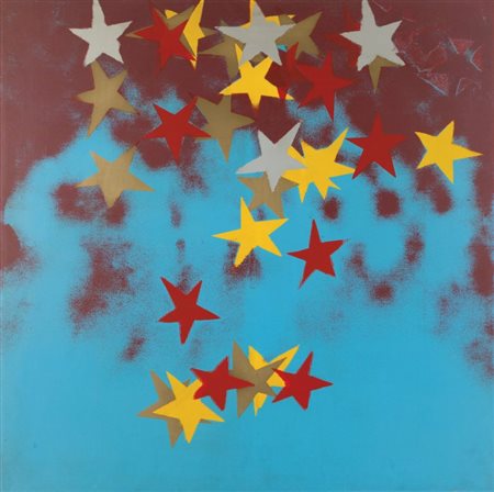 MARIO SCHIFANO (1934-1998) Senza titolo (Tutte Stelle) 1971-72 serigrafia su...