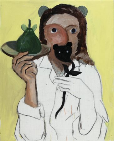 GEORGE CONDO (1957-) Who am I, where am I and who are they 1991olio su tela...